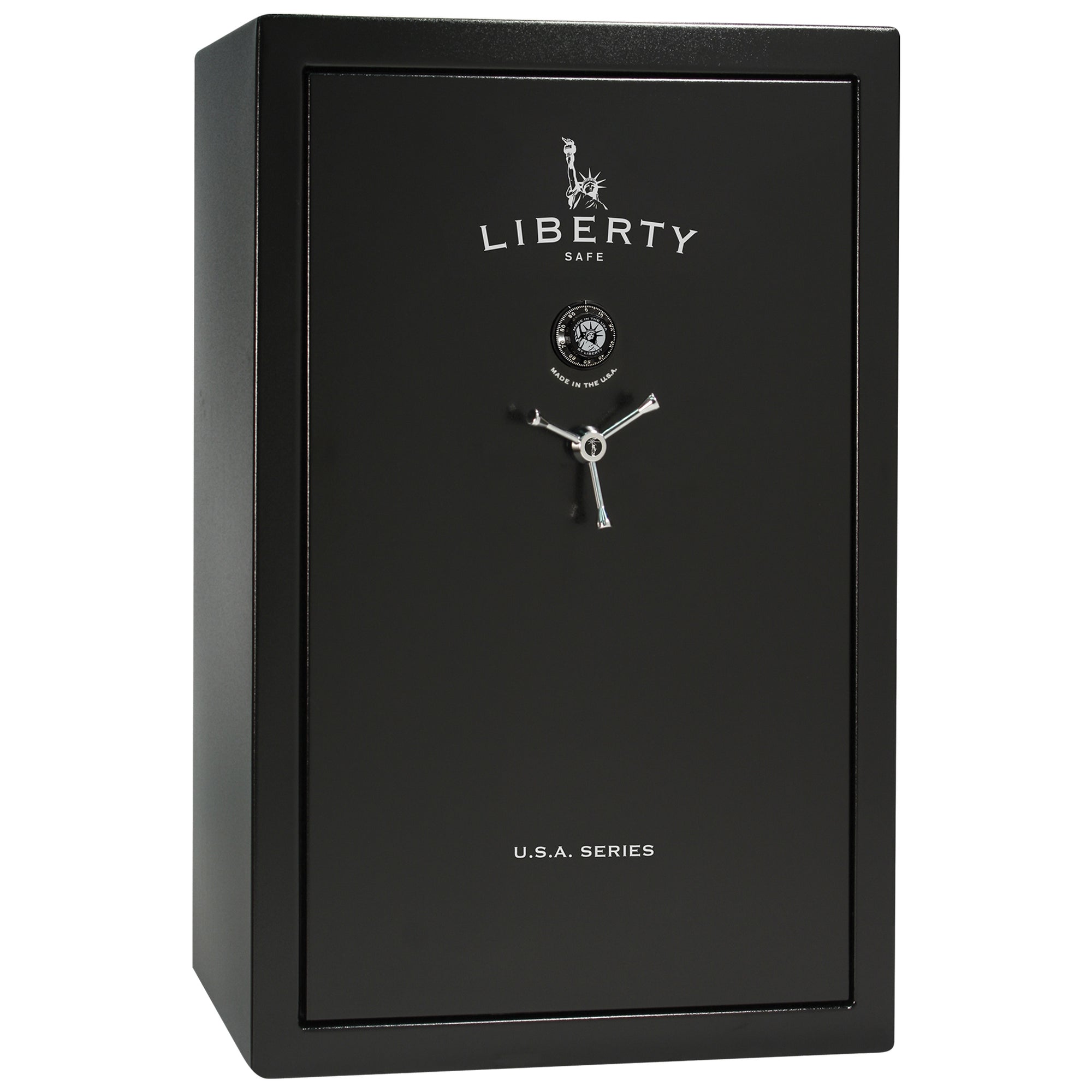 USA Series | Level 3 Security | 60 Minute Fire Rating | 48 | Dimensions: 60.5"(H) x 42”(W) x 22"(D) | Black Textured | Mechanical Lock - Closed Door