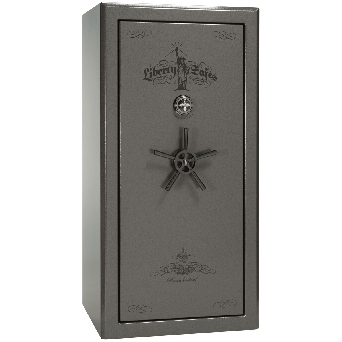 Presidential Series | Level 8 Security | 2.5 Hours Fire Protection | 25 | Dimensions: Dimensions: 60.5&quot;(H) x 30.25&quot;(W) x 24.75&quot;(D*) | Gray Marble | Mechanical Lock