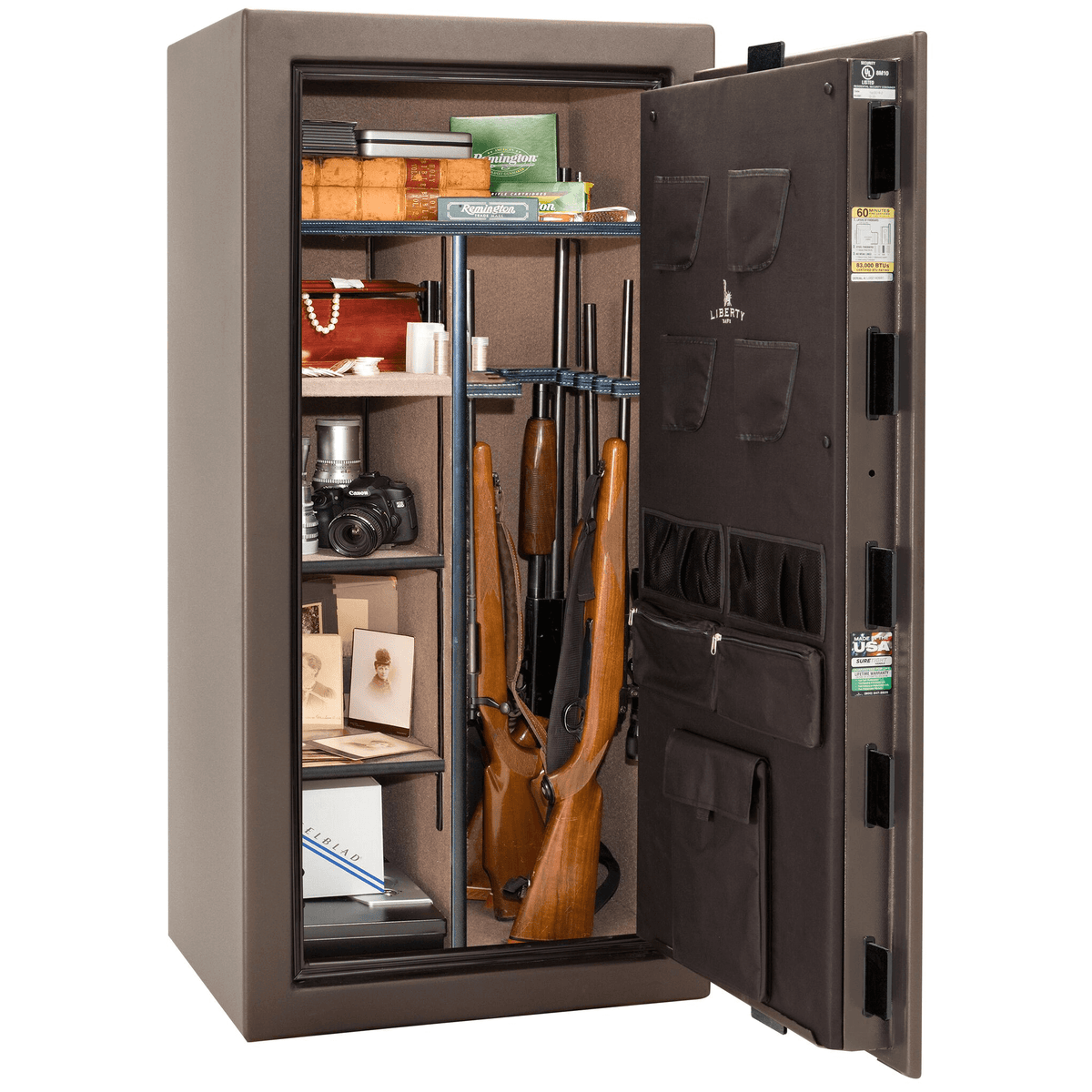 Colonial Series | Level 4 Security | 75 Minute Fire Protection | 23 | DIMENSIONS: 60.5&quot;(H) X 30&quot;(W) X 22&quot;(D*) | Bronze Textured | Mechanical Lock Open