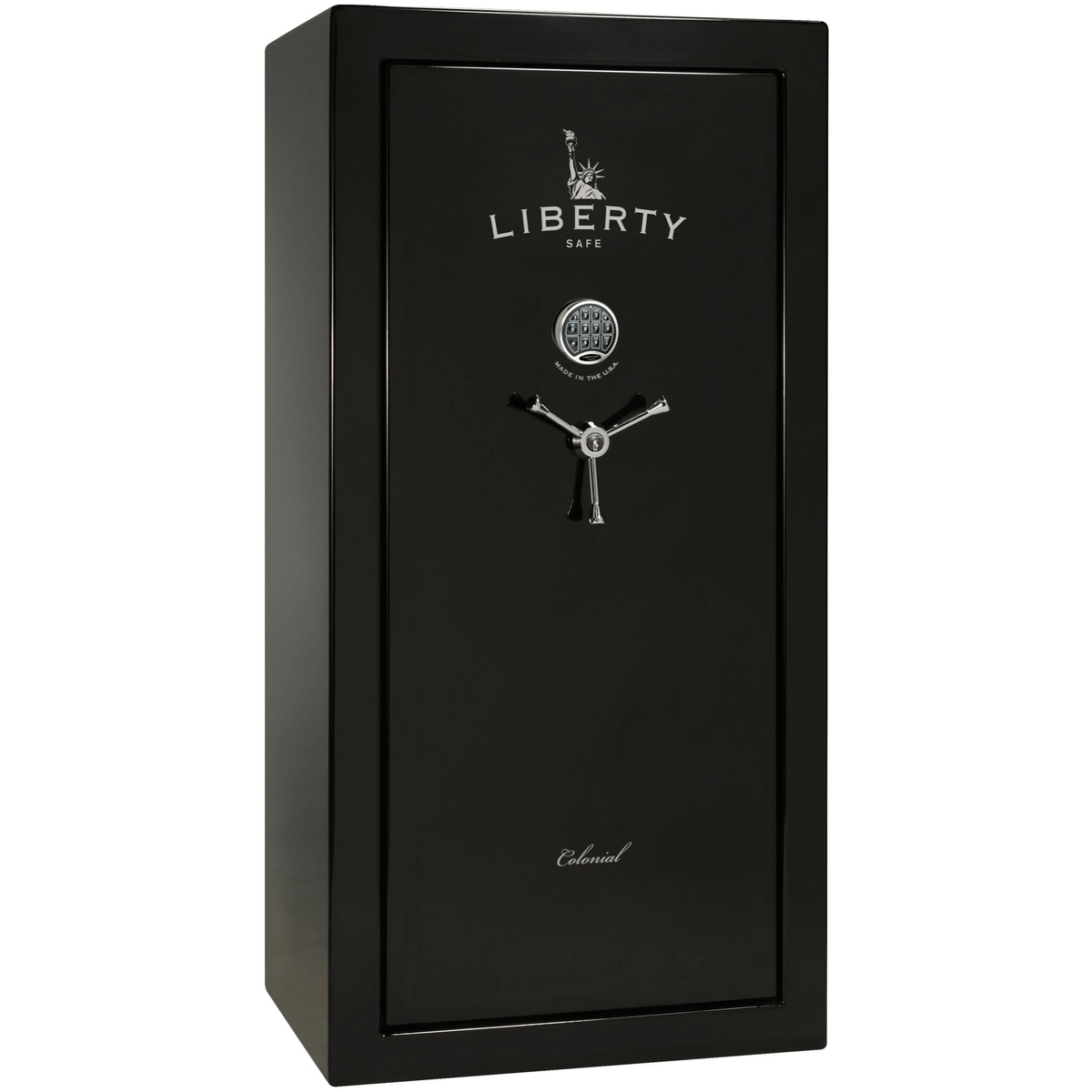 Colonial Series | Level 4 Security | 75 Minute Fire Protection | 23 | DIMENSIONS: 60.5&quot;(H) X 30&quot;(W) X 22&quot;(D*) | Black Gloss | Electronic Lock