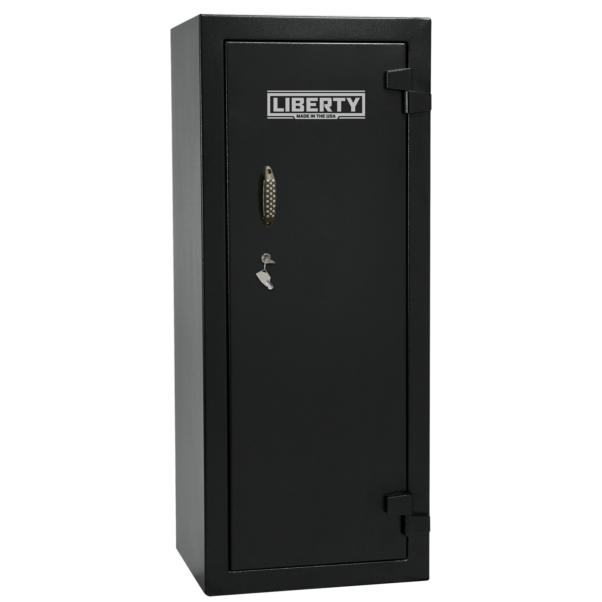 Ammo Cabinet 13 |  Dimensions: 59”(H) x 24”(W) x 16”(D) | 2 (Expandable to 4) Long Guns | Black - closed