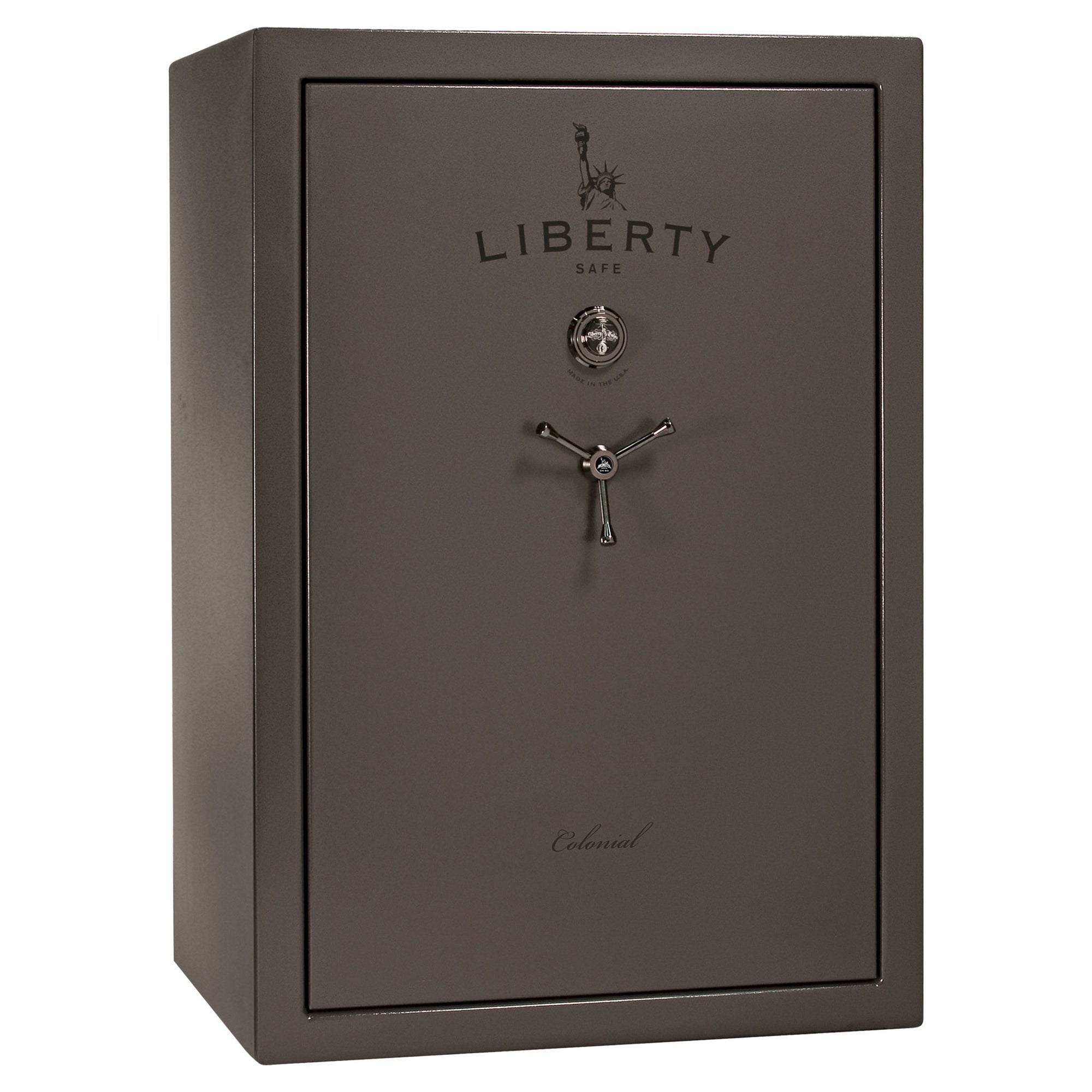 Colonial Series | Level 4 Security | 75 Minute Fire Protection | 35 | DIMENSIONS: 60.5"(H) X 42”(W) X 22"(D*) | Gray Marble | Mechanical Lock - closed