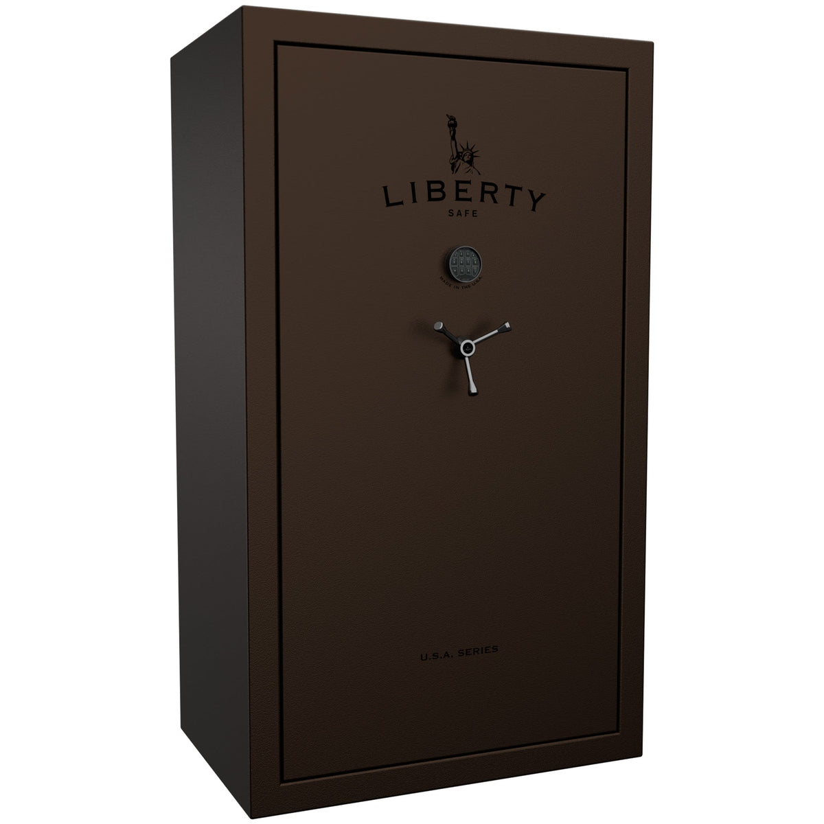 USA 50 Textured Bronze | Dimensions: 72.5&quot;(H) x 42&quot;(W) x 27.5&quot;(D) | 60 Minute Fire Protection | Electronic Lock | Level 3 Security - Closed Door
